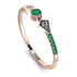 Minimalist Geometric Emerald Ring - Kimberly No. 17 image 1