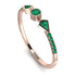 Minimalist Geometric Emerald Ring - Kimberly No. 20