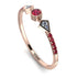 Minimalist Geometric Ruby Ring - Kimberly No. 47