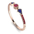 Minimalist Geometric Ruby Ring - Kimberly No. 59