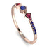 Minimalist Geometric Sapphire Ring - Kimberly No. 71