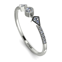 Minimalist Geometric Diamond Ring - Kimberly No. 3 image 1
