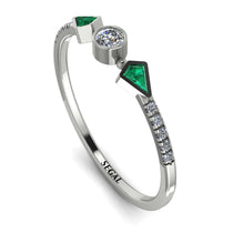 Minimalist Geometric Diamond Ring - Kimberly No. 6 image 1