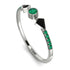 Minimalist Geometric Emerald Ring - Kimberly No. 24
