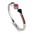 Minimalist Geometric Ruby Ring - Kimberly No. 54 image 1