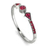 Minimalist Geometric Ruby Ring - Kimberly No. 57