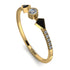 Minimalist Geometric Diamond Ring - Kimberly No. 7