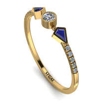 Minimalist Geometric Diamond Ring - Kimberly No. 13 image 1