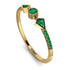 Minimalist Geometric Emerald Ring - Kimberly No. 19 image 1