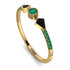 Minimalist Geometric Emerald Ring - Kimberly No. 22 image 1