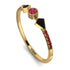 Minimalist Geometric Ruby Ring - Kimberly No. 52 image 1