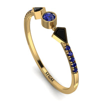 Minimalist Geometric Sapphire Ring - Kimberly No. 67 image 1