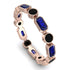 Emerald Cut Sapphire Bezel Eternity Ring - Genevieve No. 44 image 1