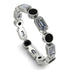 Emerald Cut Diamond Bezel Eternity Ring - Genevieve No. 33