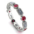 Emerald Cut Diamond Bezel Eternity Ring - Genevieve No. 48