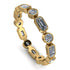 Emerald Cut Diamond Bezel Eternity Ring - Genevieve No. 1 image 1