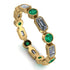 Emerald Cut Diamond Bezel Eternity Ring - Genevieve No. 16