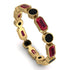 Emerald Cut Ruby Bezel Eternity Ring - Genevieve No. 40 image 1