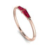Thin Baguette Ruby Ring - Julianna No. 11