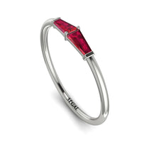 Thin Baguette Ruby Ring - Julianna No. 12 image 1