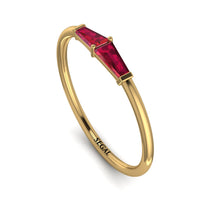 Thin Baguette Ruby Ring - Julianna No. 10 image 1