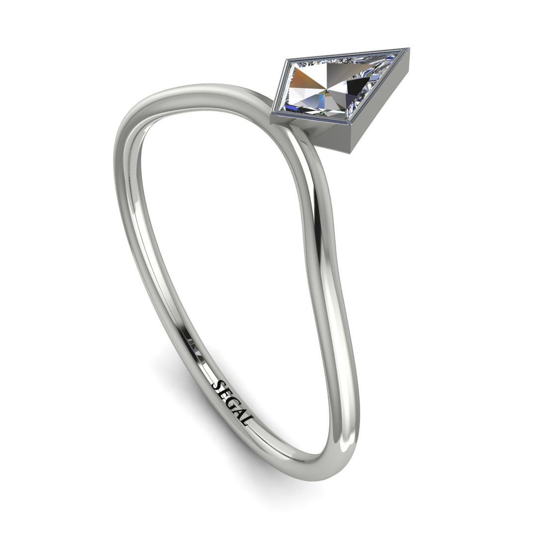 Kite Stepcut Diamond Ring - Leila No. 3
