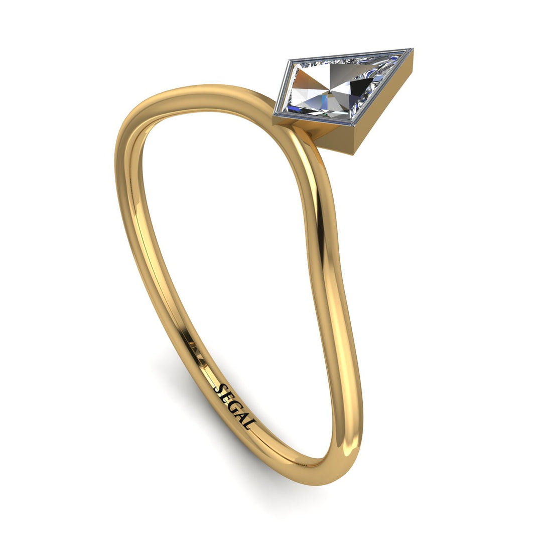 Kite Stepcut Diamond Ring - Leila No. 1