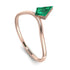 Kite Stepcut Emerald Ring - Leila No. 5