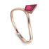 Kite Stepcut Ruby Ring - Leila No. 11