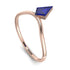 Kite Stepcut Sapphire Ring - Leila No. 14