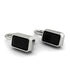 Bezel Black Diamond Emerald Earrings - Perla No. 9