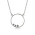 3 Diamond Round Necklace - Raina No. 3