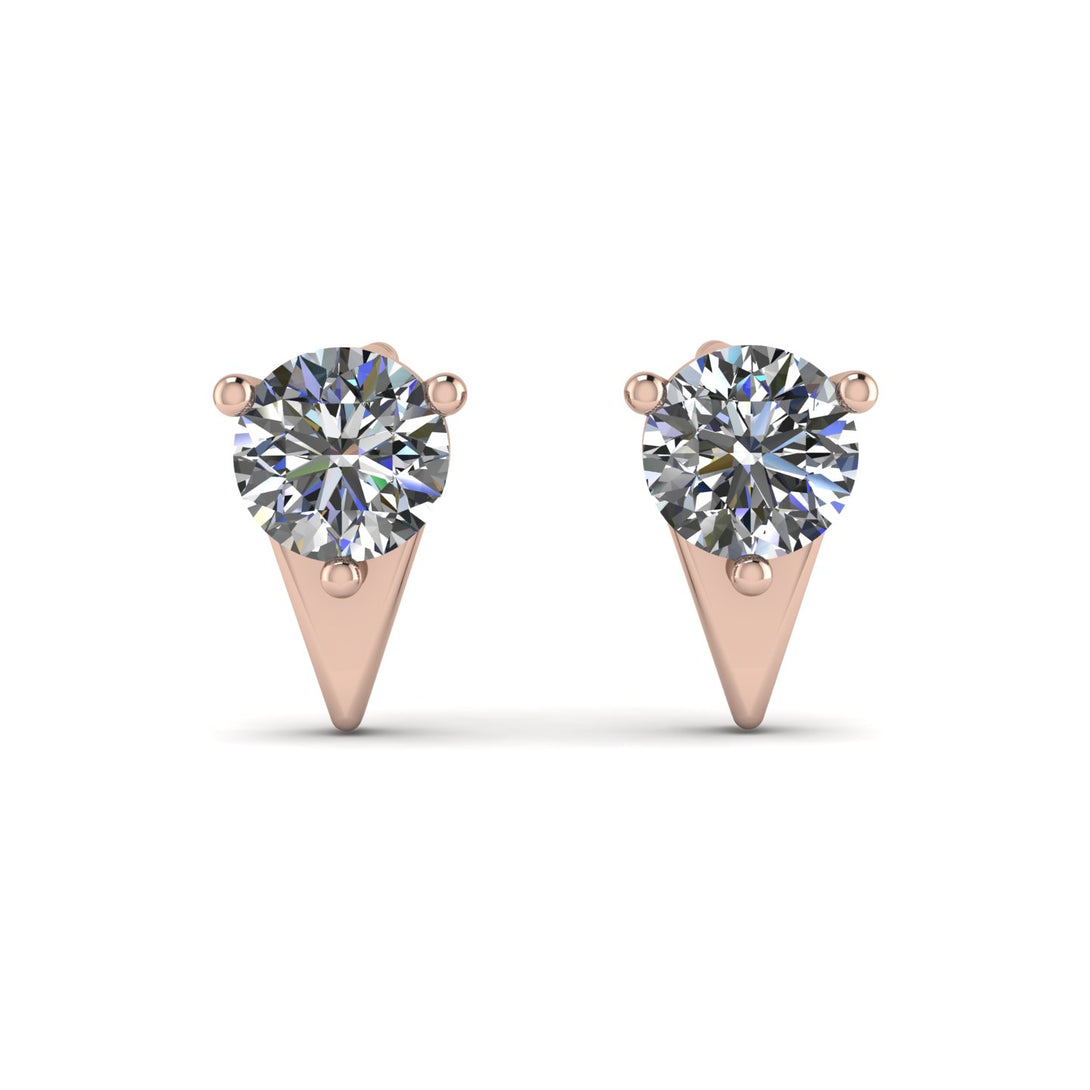 Triangle Diamond Earrings - Aisha No. 2