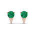 Triangle Emerald Earrings - Aisha No. 5