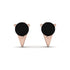 Triangle Black Diamond Earrings - Aisha No. 8
