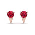 Triangle Ruby Earrings - Aisha No. 11