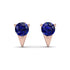 Triangle Sapphire Earrings - Aisha No. 14