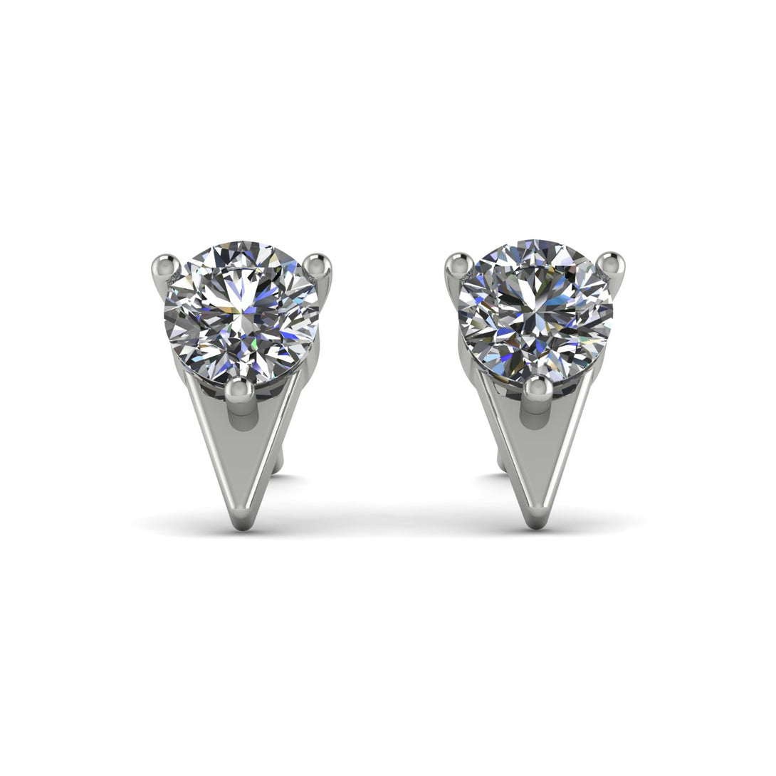 Triangle Diamond Earrings - Aisha No. 3