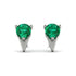 Triangle Emerald Earrings - Aisha No. 6