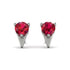 Triangle Ruby Earrings - Aisha No. 12