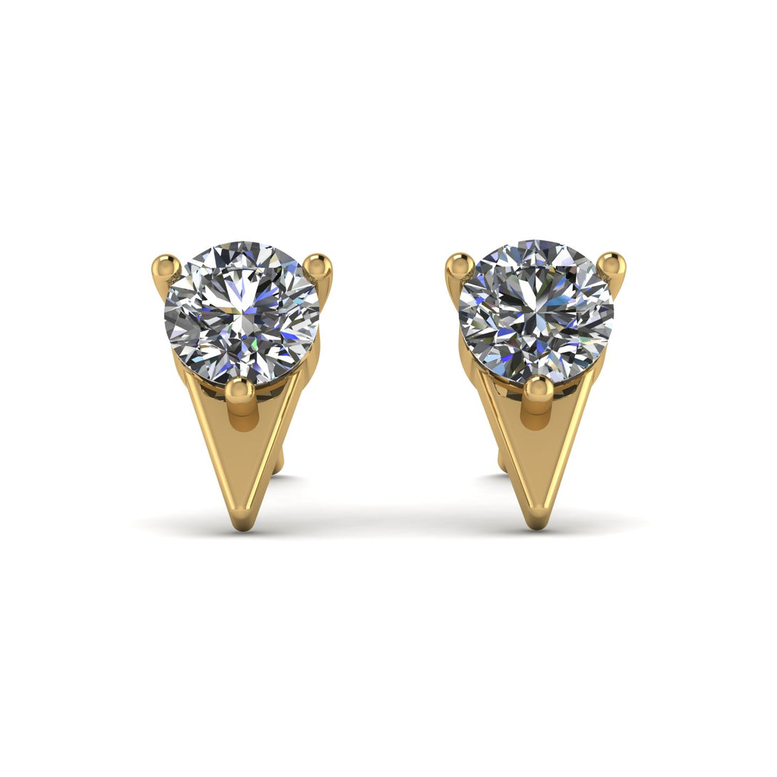 Triangle Diamond Earrings - Aisha No. 1