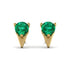 Triangle Emerald Earrings - Aisha No. 4