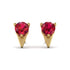 Triangle Ruby Earrings - Aisha No. 10