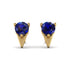 Triangle Sapphire Earrings - Aisha No. 13