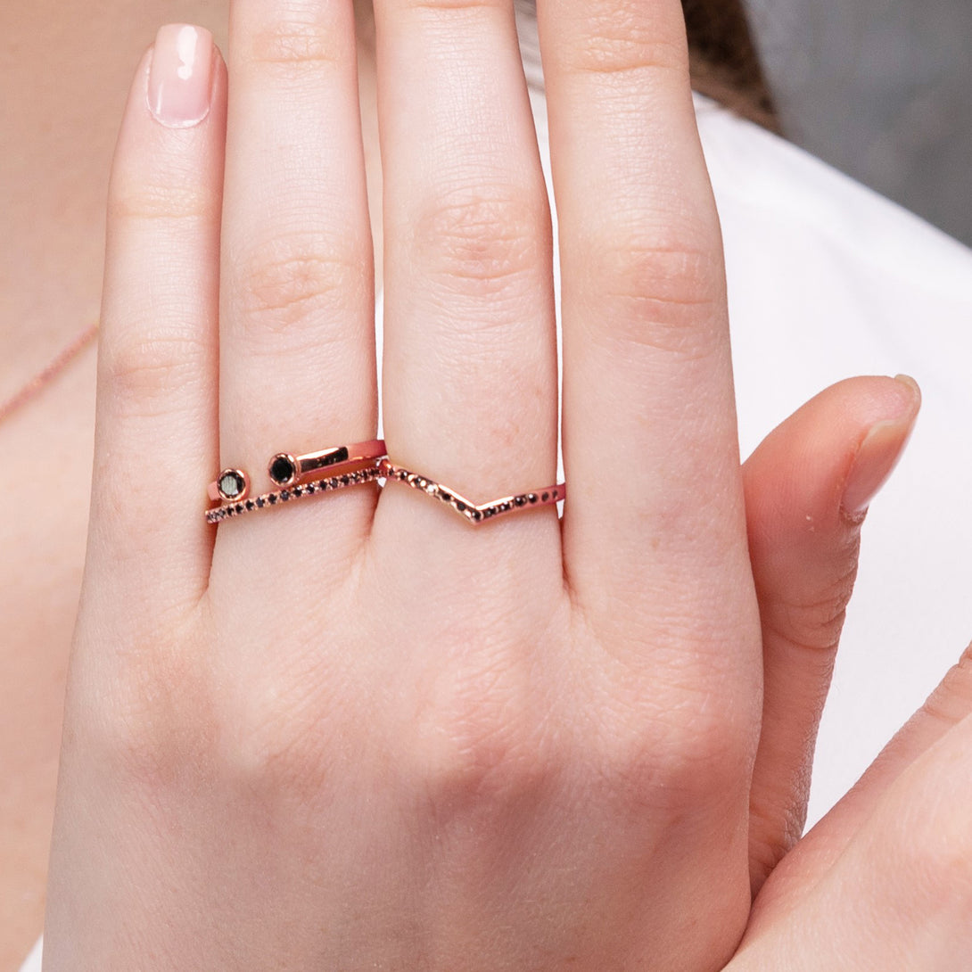 Open Bezel Diamond Ring - Khloe No. 2