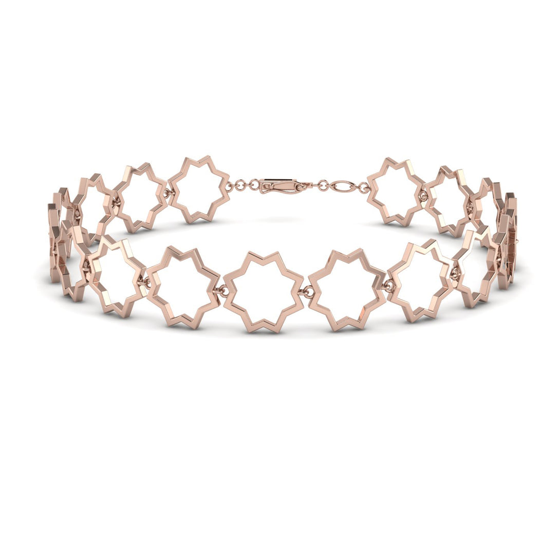 Open Star Gold Bracelet - Lara No. 2