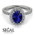 Oval Diamond Halo Hidden Diamonds Ring - Amy No. 15 image 10