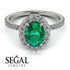 Oval Diamond Halo Hidden Diamonds Ring - Amy No. 6 image 10
