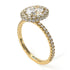Oval Diamond Halo Hidden Diamonds Ring - Amy No. 1 image 4