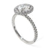 Oval Diamond Halo Hidden Diamonds Ring - Amy No. 3 image 4